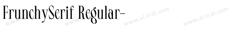 FrunchySerif Regular字体转换 FrunchySerif Regular字体转换